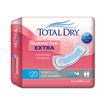 Secure Personal Care SP1562 TotalDry Moderate Extra Bladder Control Pad, 11-Inch Length