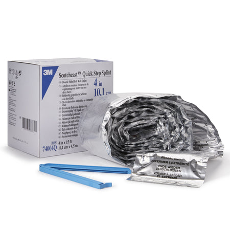 Solventum 74004Q 3M Scotchcast Quick Step Double Sided Felt Splint Roll, 4 Inch x 15 Foot