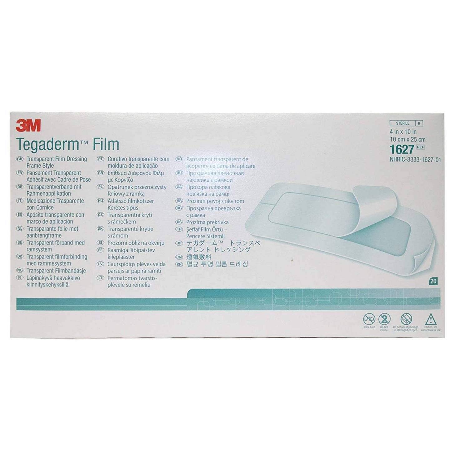 3M™ Tegaderm™ Transparent Film Dressing, 4 x 10 Inch