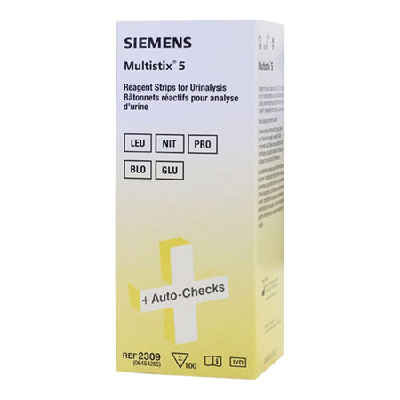 Siemens 10337415 Multistix 5 Urinalysis Reagent, Blood, Glucose, Leukocytes, Protein & Nitrite