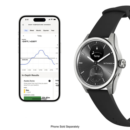 Withings ScanWatch 2 Smart Watch, 42mm, Black
