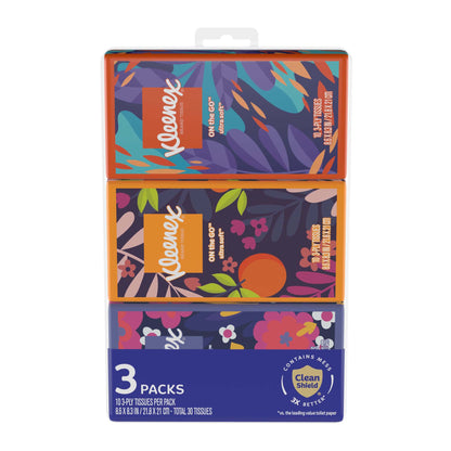 Facial Tissue Kleenex® On the Go™ White 8-3/5 X 8-3/10 Inch 15 Count