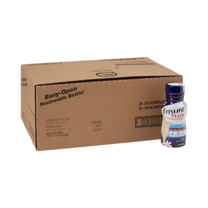 Ensure® Plus Therapeutic Nutrition, Vanilla, 8-ounce bottle