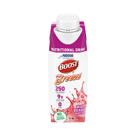 Boost Breeze Wild Berry Nutritional Drink, 8-ounce carton by Nestle Healthcare Nutrition product image