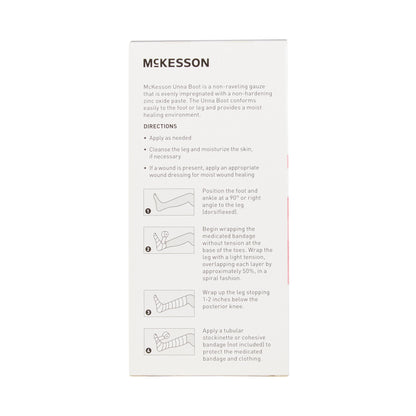 McKesson Unna Boot with Calamine and Zinc Oxide, 3 Inch x 10 Yard