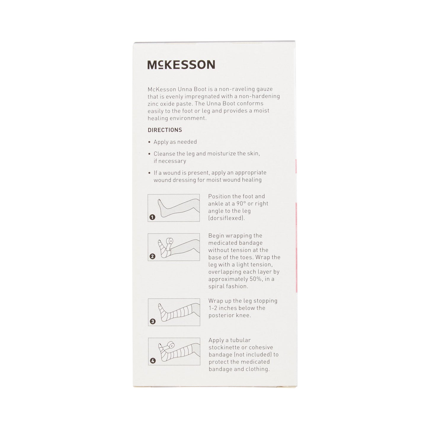 McKesson Unna Boot with Calamine and Zinc Oxide, 3 Inch x 10 Yard