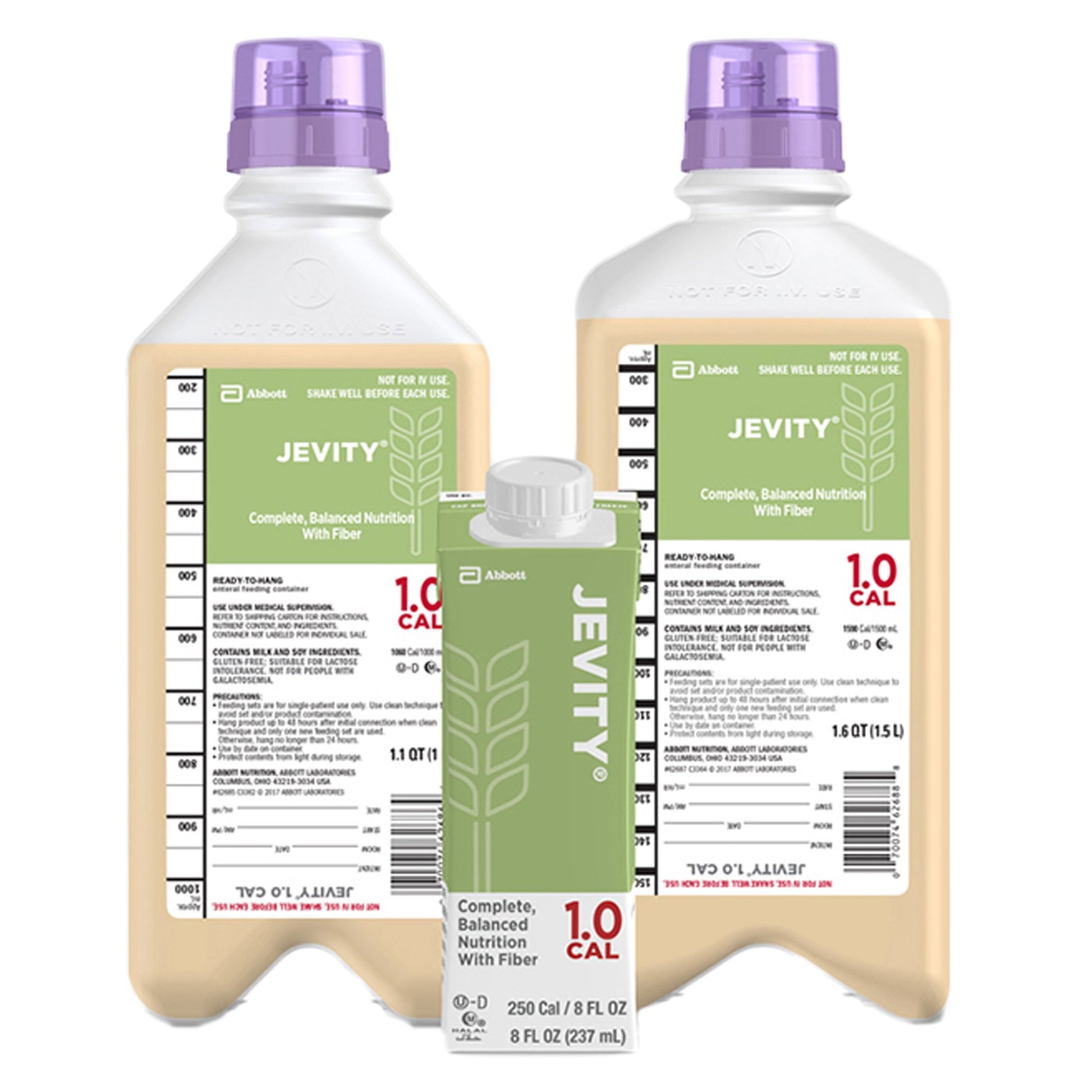 Jevity 1.0 Cal Tube Feeding Formula, 33.8 oz Ready to Hang Carton by Abbott Nutrition product image - view 2