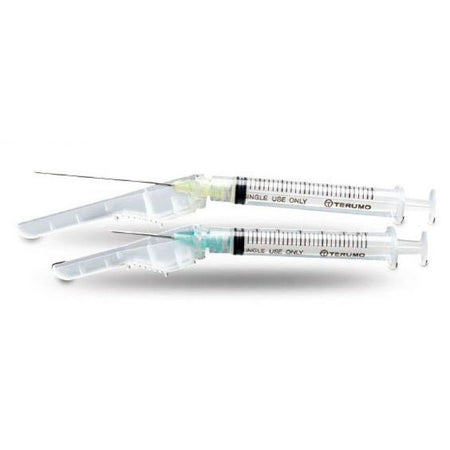 Terumo SG3-01T2713 SurGuard3 Syringe with Needle, 27 Gauge, 1/2 Inch, 1 mL