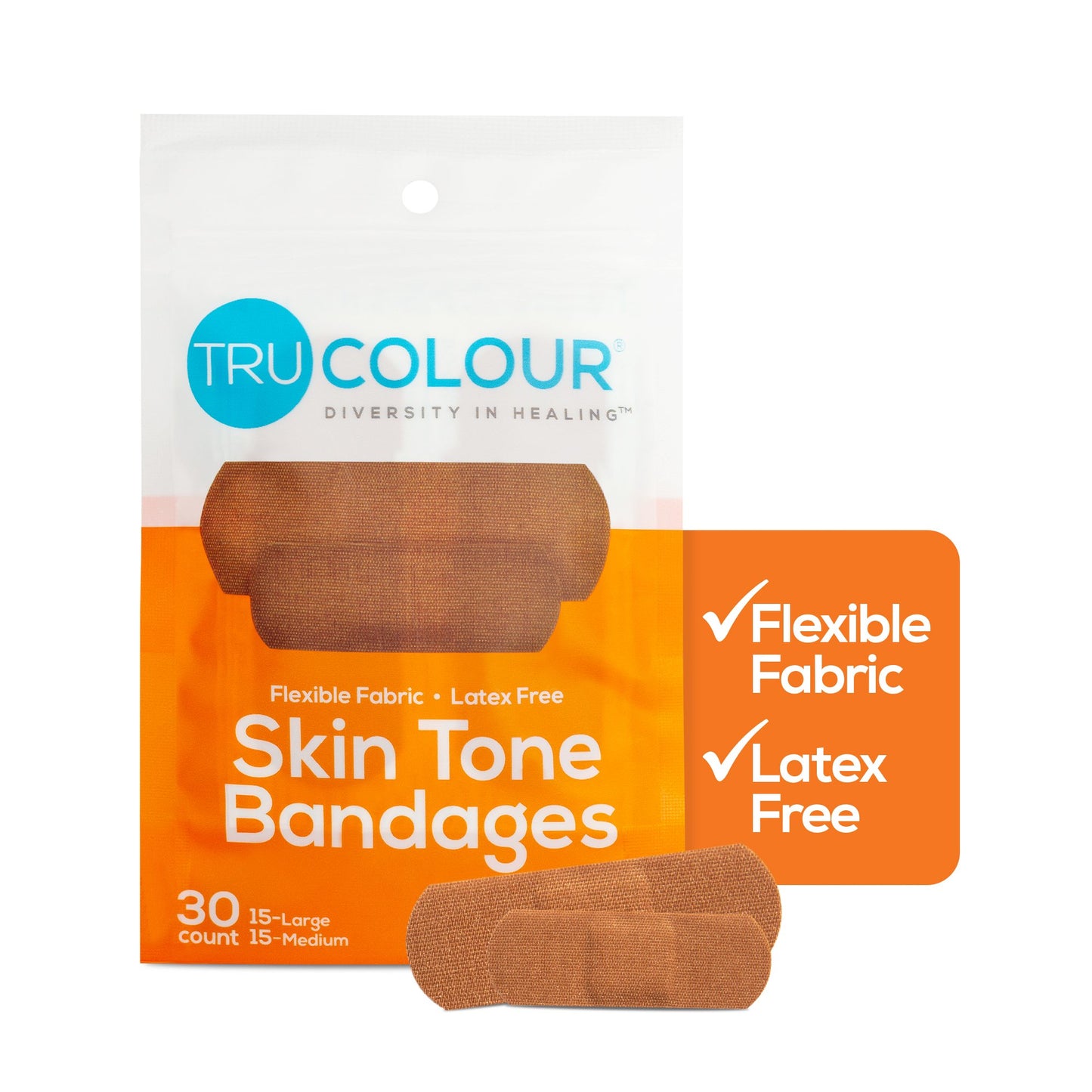TruColour® Brown Adhesive Strip, 1 x 3 Inch