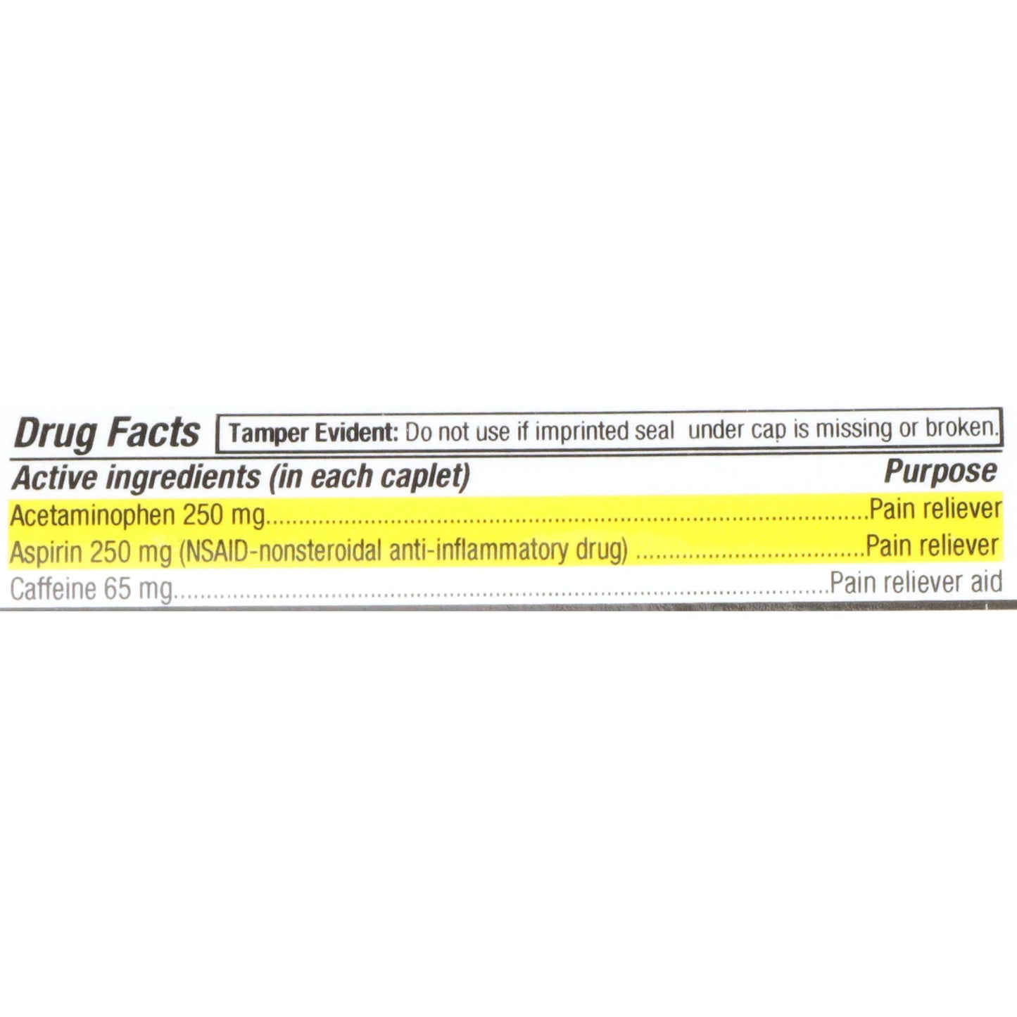 Geri-Care® Acetaminophen / Aspirin / Caffeine Pain Relief