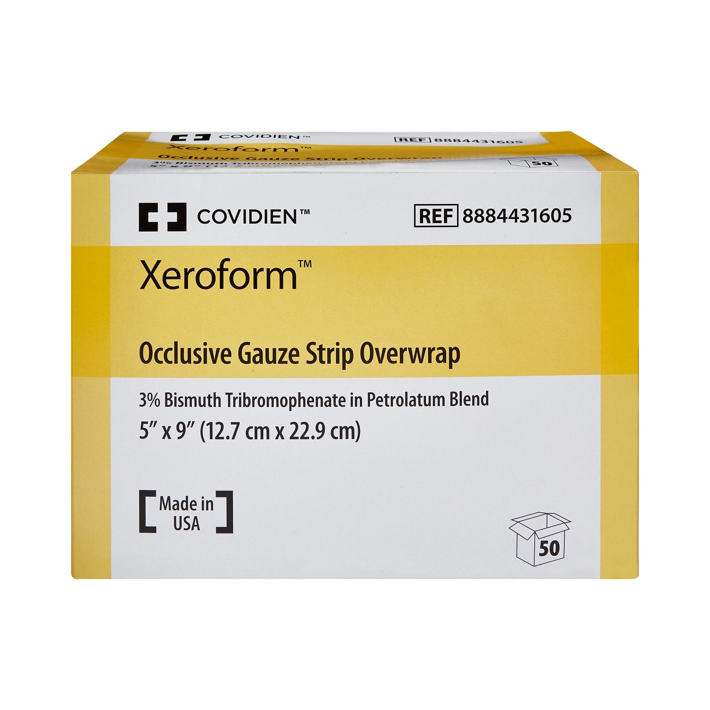 Xeroform™ Occlusive Petrolatum Impregnated Dressing, 5 x 9 inch