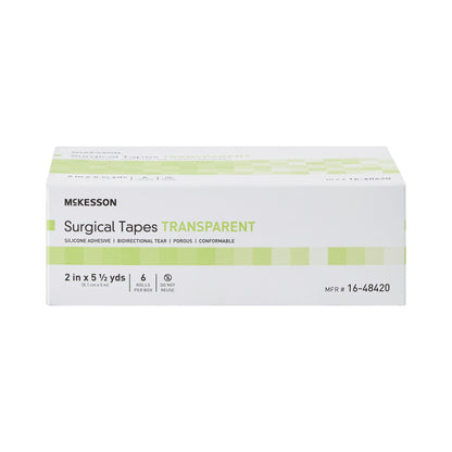 McKesson Silicone Medical Tape, 2 Inch x 5-1/2 Yard, Transparent