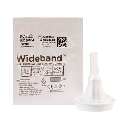 Bard 36104 Wide Band Male External Catheter, Large
