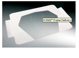 IV3000 Frame Delivery Moisture Responsive Catheter Dressing, 4 x 4¾ Inch