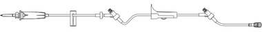 Primary IV Administration Set Caresite® Gravity 2 Ports 60 Drops / mL Drip Rate Without Filter 103 Inch Tubing Solution