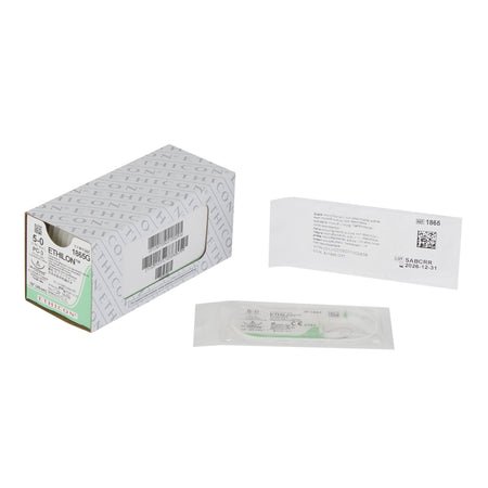 Ethicon 1865G Ethilon Nylon Nonabsorbable Suture with Needle, Precision Conventional Cutting