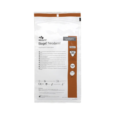 Molnlycke 42980 Biogel NeoDerm Polychloroprene Surgical Glove, Size 8, Light Brown