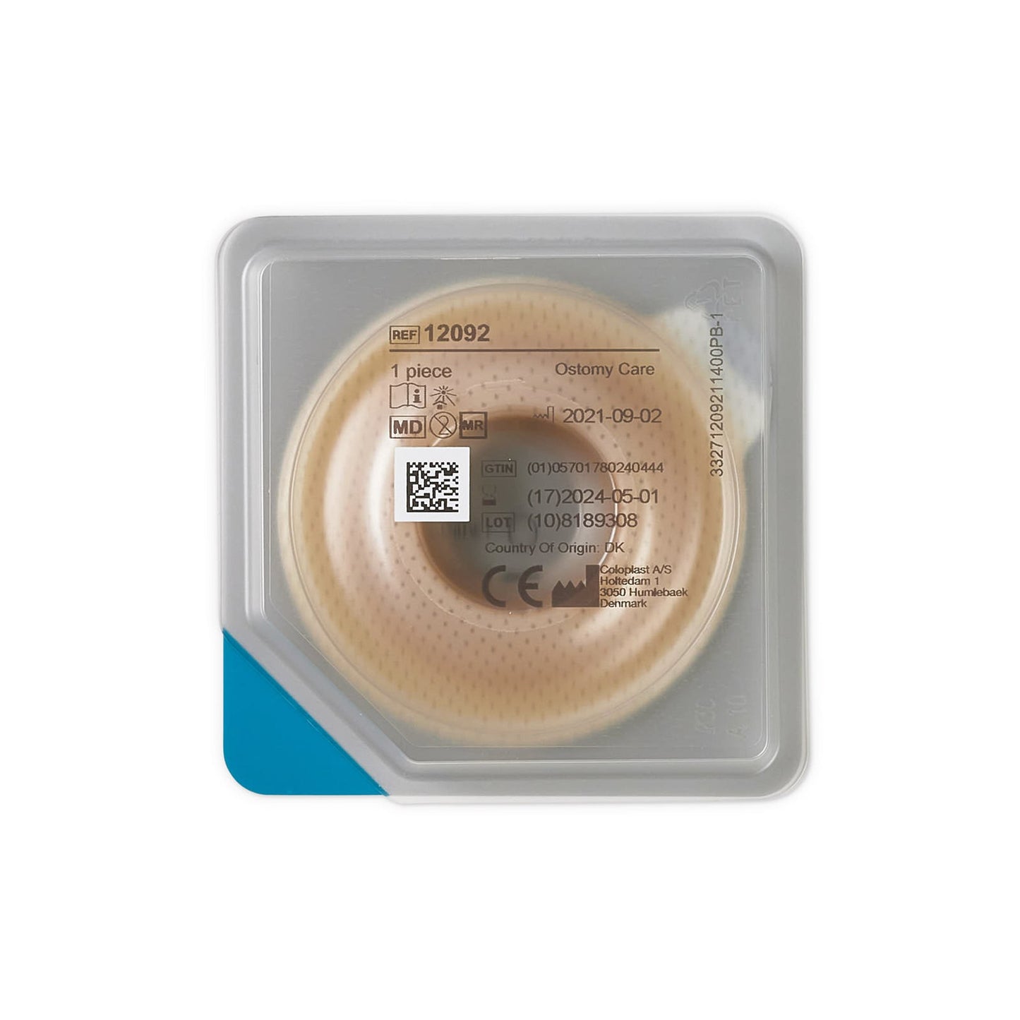Ostomy Seal Brava® Convex, Starter Hole 1-3/16 Inch (30mm)