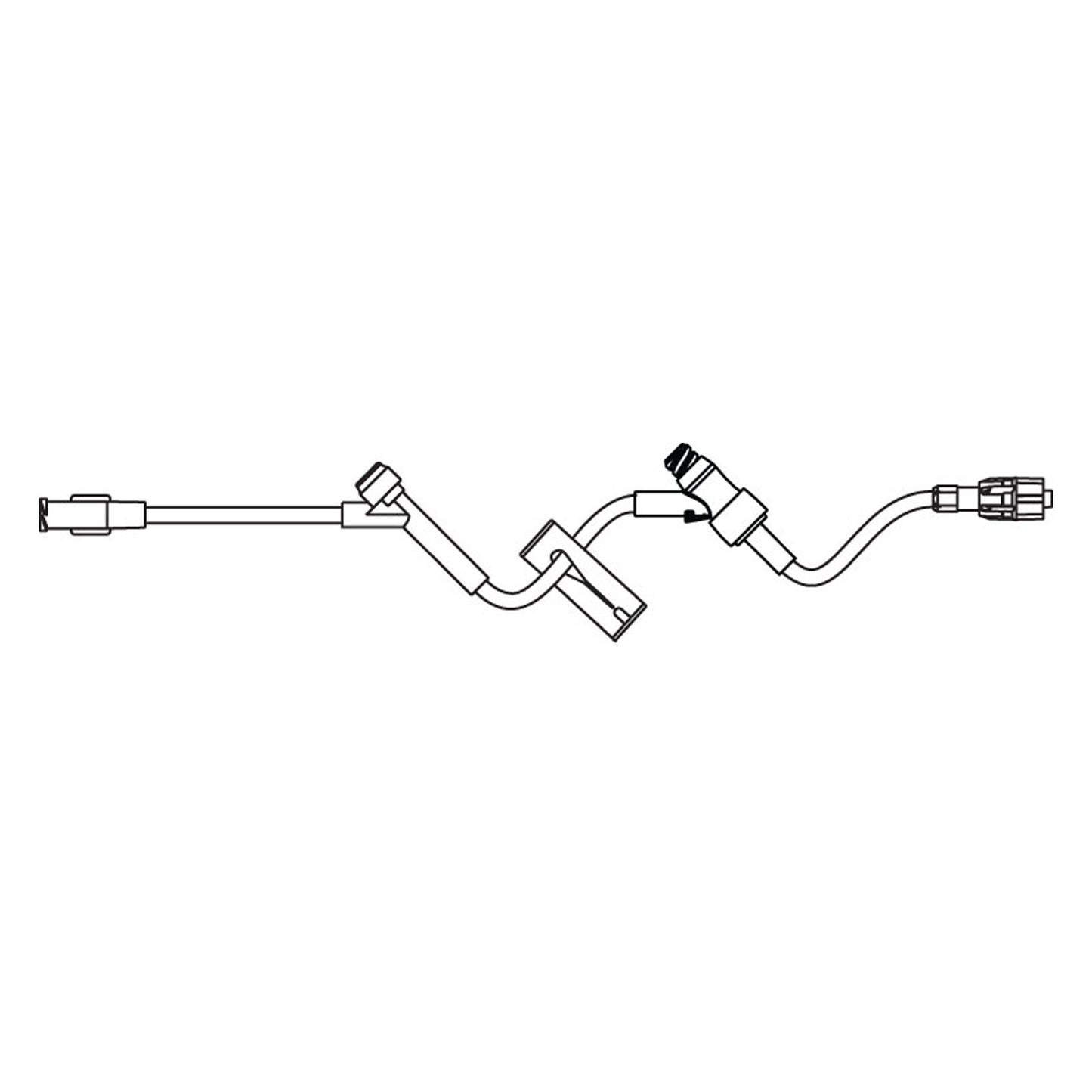 IV Extension Set SafeLine* Needle-Free Port Standard Bore Without Filter Sterile