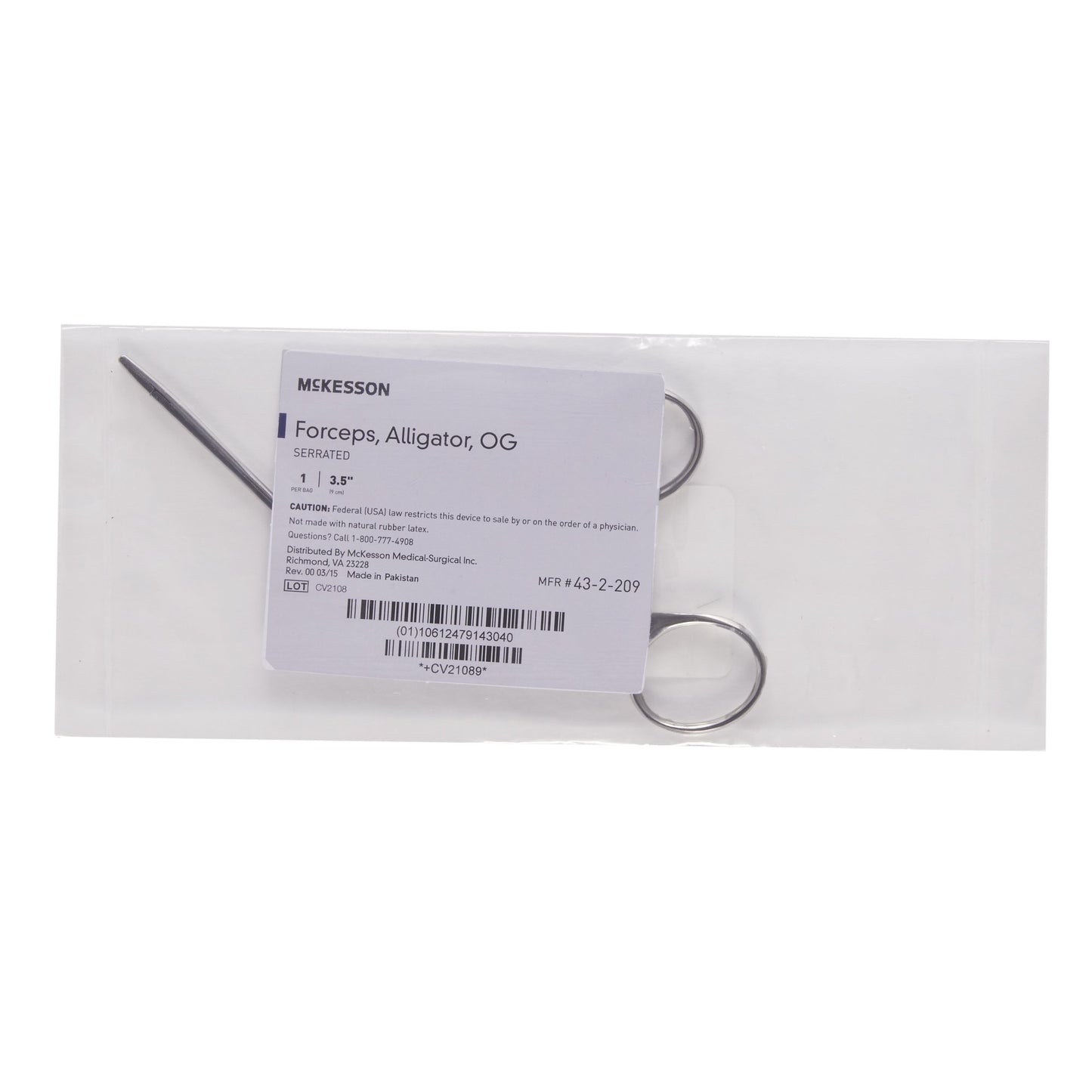 McKesson Hartmann Ear Forceps