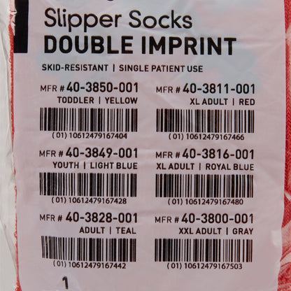 McKesson Terries™ Adult Slipper Socks, X-Large