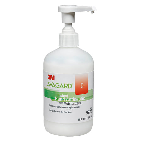 3M 9222 Avagard D Hand Antiseptic, 16 oz, Pump Bottle