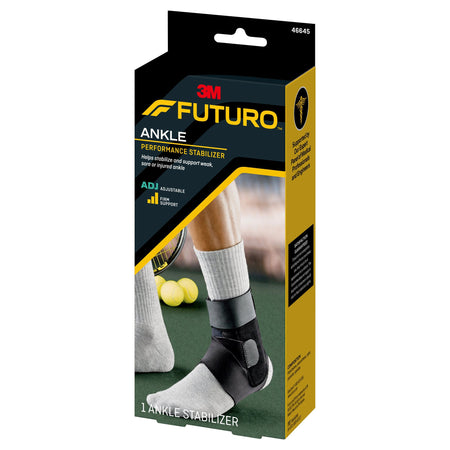3M 46645ENR Futuro Ankle Performance Stabilizer, Adjustable, Adult, Black