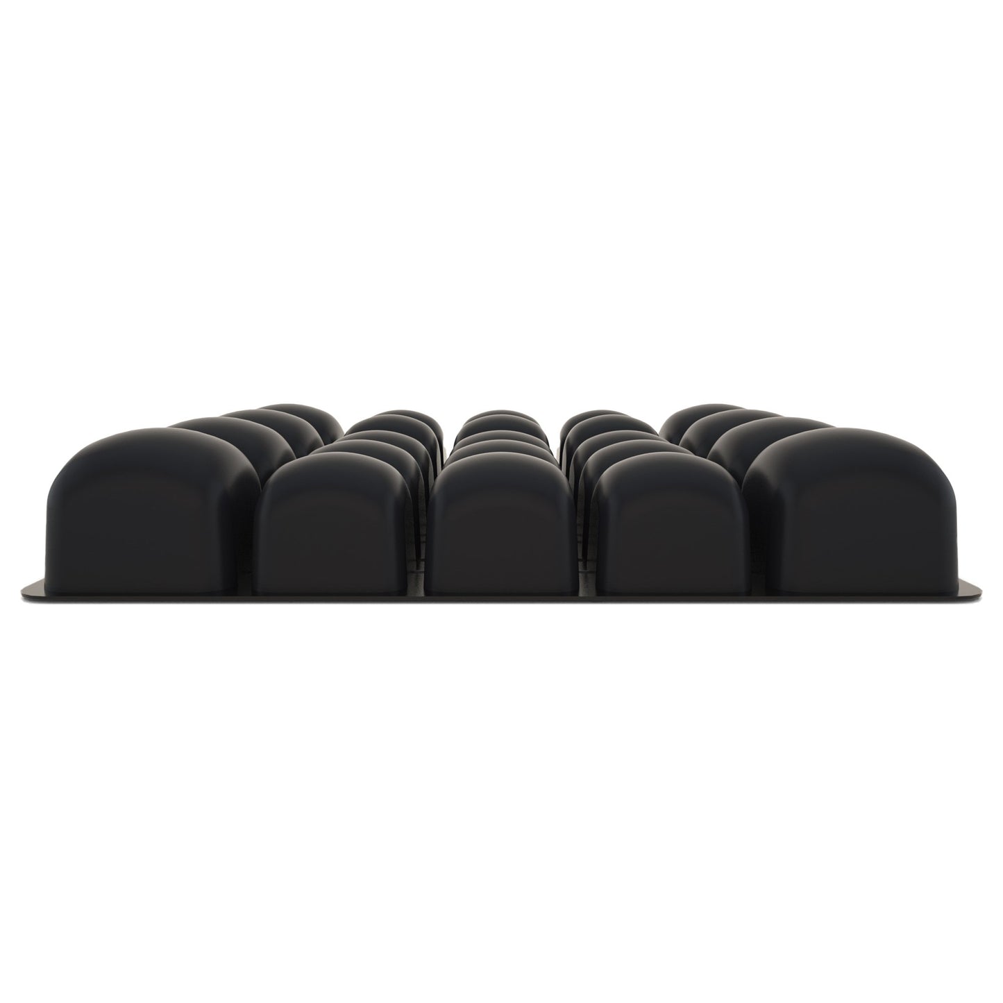 ROHO® Mosaic® Inflatable Seat Cushion, 18 x 16 x 3 Inch, Air Cells, Black