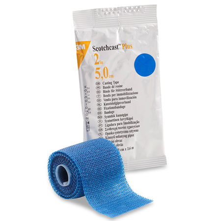 Solventum 82002B 3M Scotchcast Plus Blue Cast Tape, 2 Inch x 4 Yard