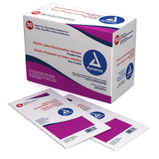 Exam Glove Dynarex Medium Sterile Pair Latex Standard Cuff Length Textured Grip Ivory Not Rated