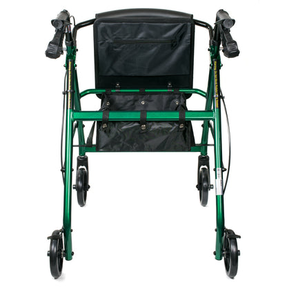 McKesson Folding Aluminum Four-Wheel Rollator, Green