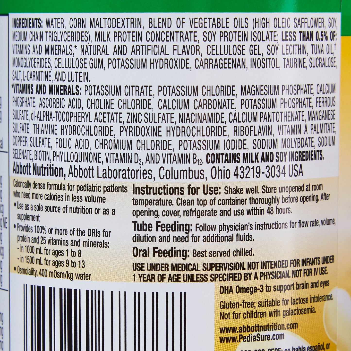 PediaSure® 1.5 Cal Therapeutic Nutrition, Vanilla, 8-ounce can