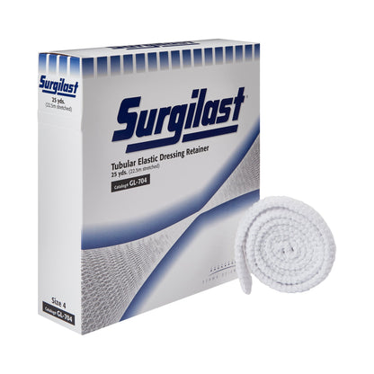 In-stock Surgilast GL-704 Size 4 tubular elastic net bandages ready for local pickup at Lexicon Medical Supply in Tucson, AZ.