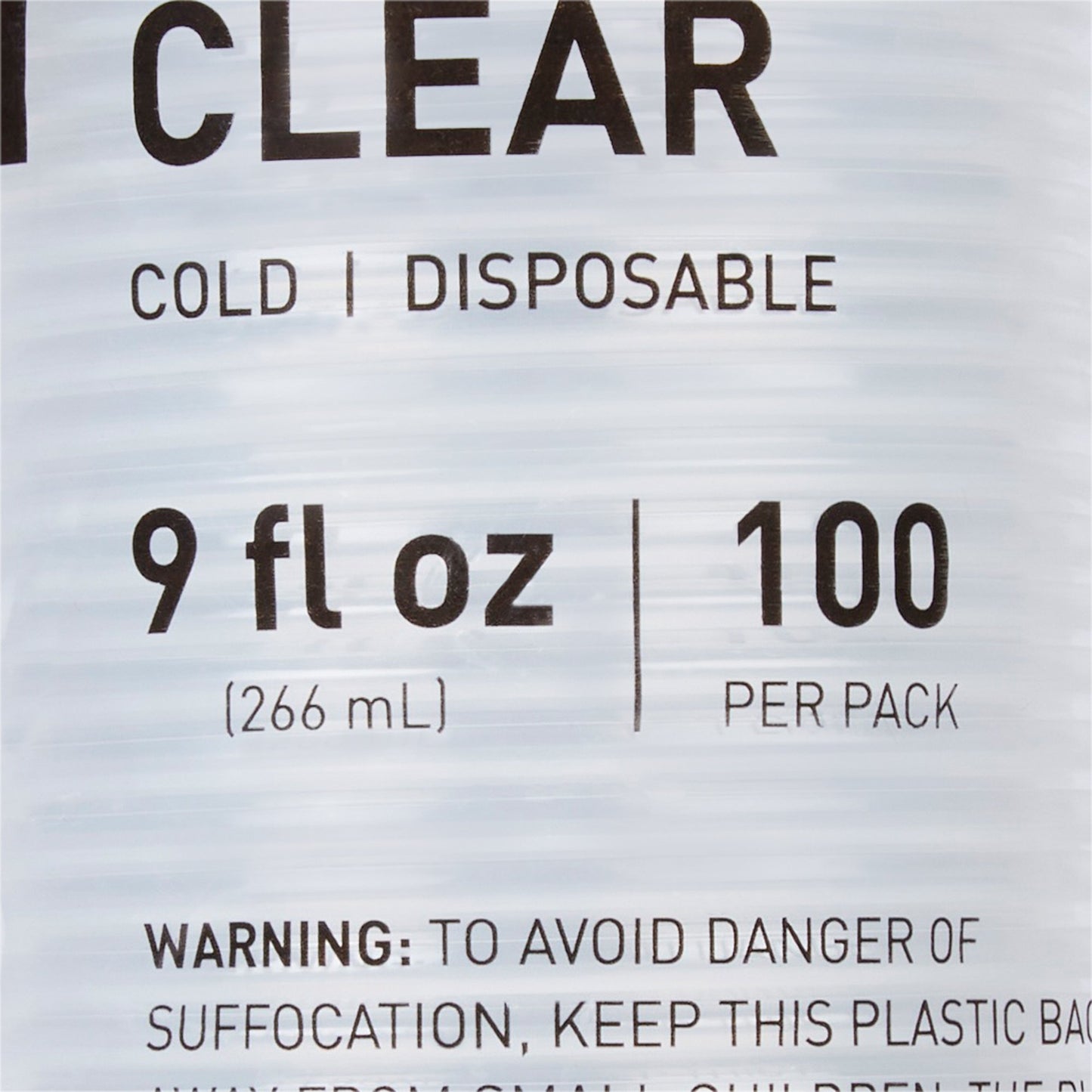 McKesson Polypropylene Drinking Cups, 9 oz., Clear