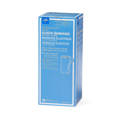 Matrix Double Hook and Loop Closure Elastic Bandage, 4 Inch x 5 Yard