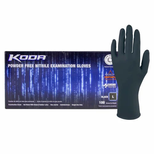 In-stock Adenna Koda blue nitrile medical gloves ready for local storefront pickup at Lexicon Medical Supply in Tucson, AZ.