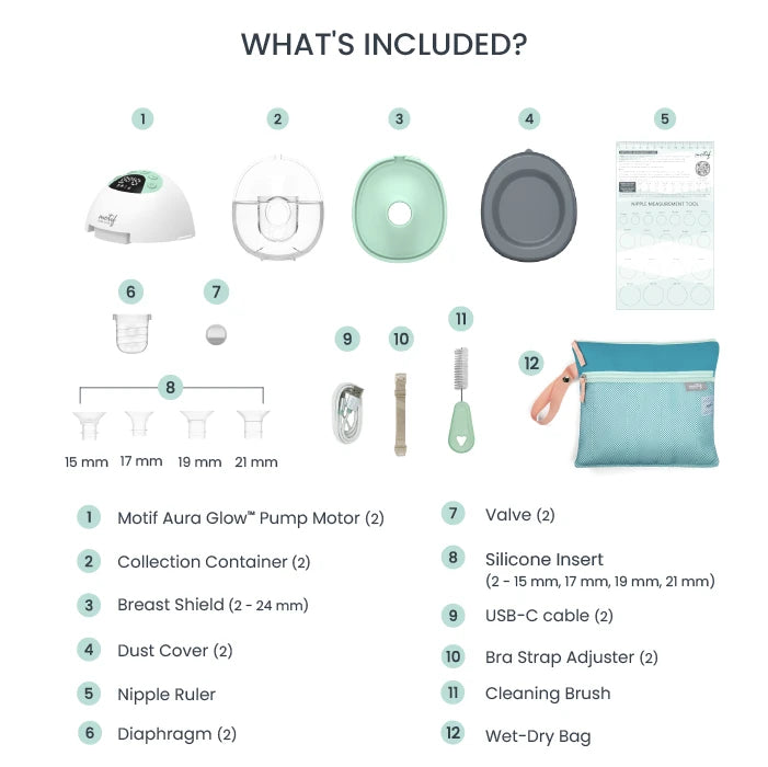 Motif Aura Glow™ Wearable Breast Pump