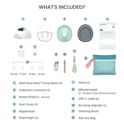 Motif Aura Glow™ Wearable Breast Pump