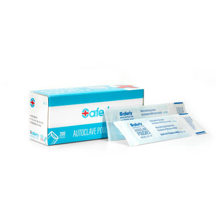 1.25"x3" Sterilization Autoclave Pouches Box of 200