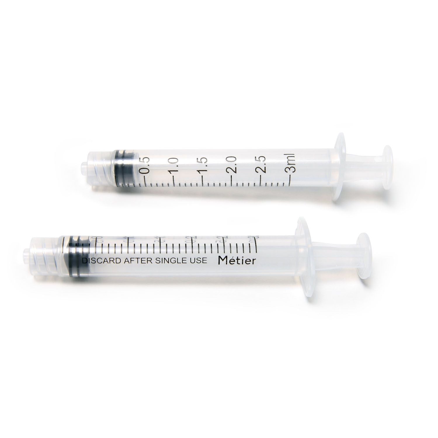 Metier General Purpose Syringe, 3 mL, Luer Lock, DSLL03, 100/Box by Metier product image