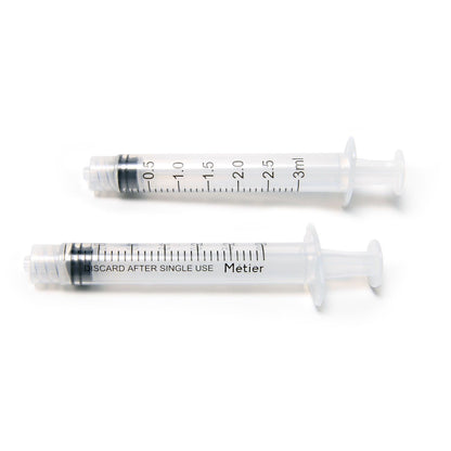 Metier General Purpose Syringe, 3 mL, Luer Lock, DSLL03, 100/Box by Metier product image