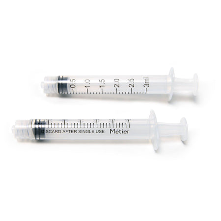 Metier General Purpose Syringe, 3 mL, Luer Lock, DSLL03, 100/Box by Metier product image