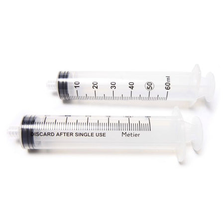 Metier DSLL60 General Purpose Syringe, 60 mL, Luer Lock, , 25/Box