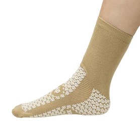 Dynarex 2193 Double Sided Slipper Socks, XL, Beige, 48/Case, DYN