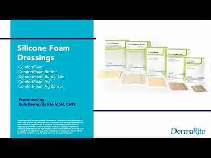 DermaRite ComfortFoam silicone foam border dressing application and clinical instruction video