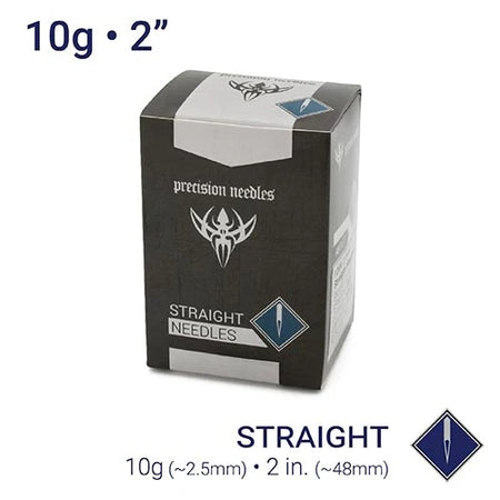10g Sterilized 2" Body Piercing Needles - Box of 50 by Lexicon Supply product image
